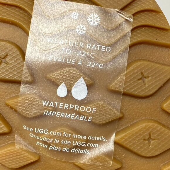 UGG® Adirondack III Waterproof Bootie Shearling Size 6 Snow Rain Weatherproof - Picture 15 of 15